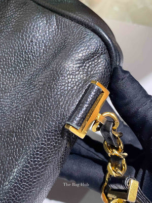 Chanel Black Caviar Vintage Medium Backpack
