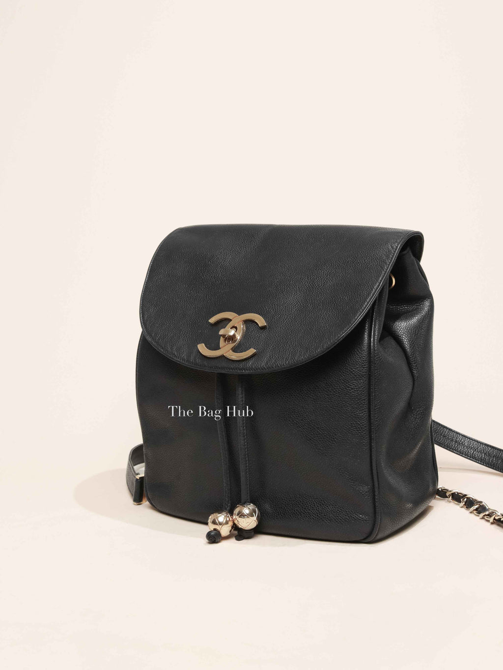 Chanel Black Caviar Vintage Medium Backpack