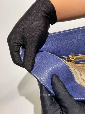 Prada Inchiostro Vitello Daino Large Tote Bag BN1713