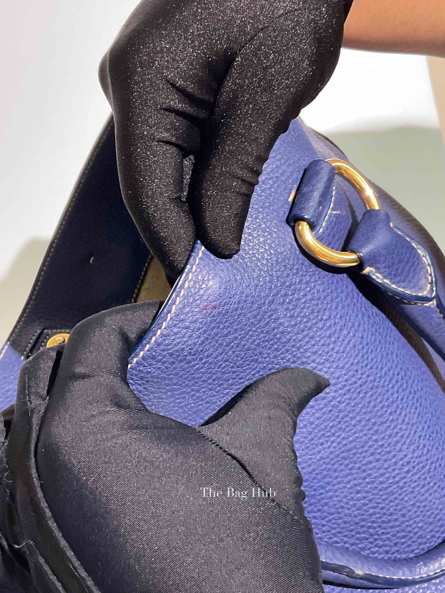Prada Inchiostro Vitello Daino Large Tote Bag BN1713