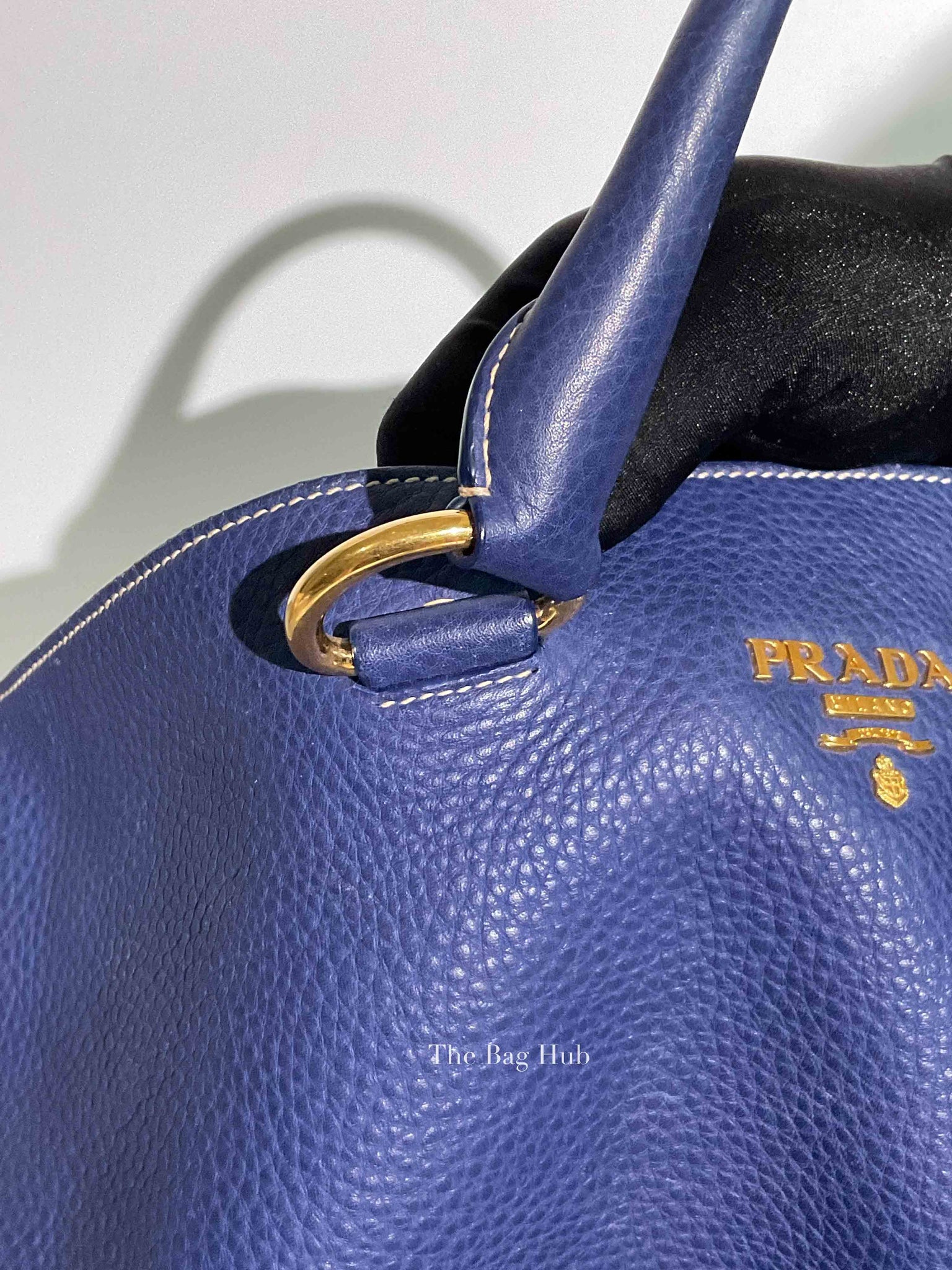 Prada Inchiostro Vitello Daino Large Tote Bag BN1713