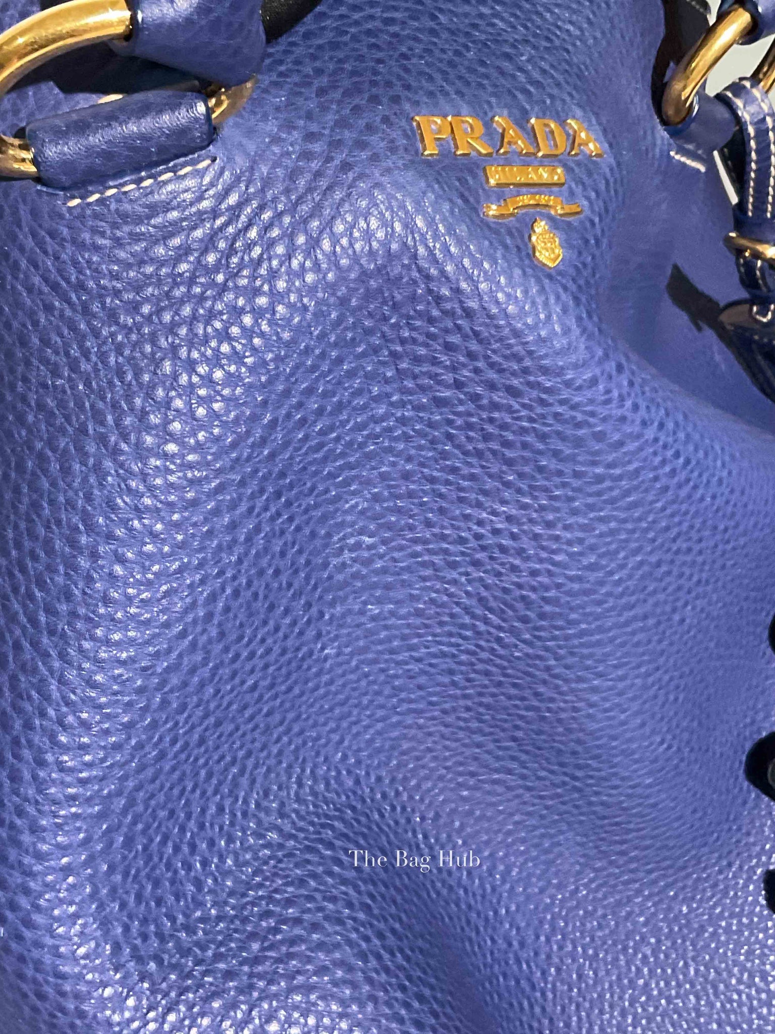 Prada Inchiostro Vitello Daino Large Tote Bag BN1713