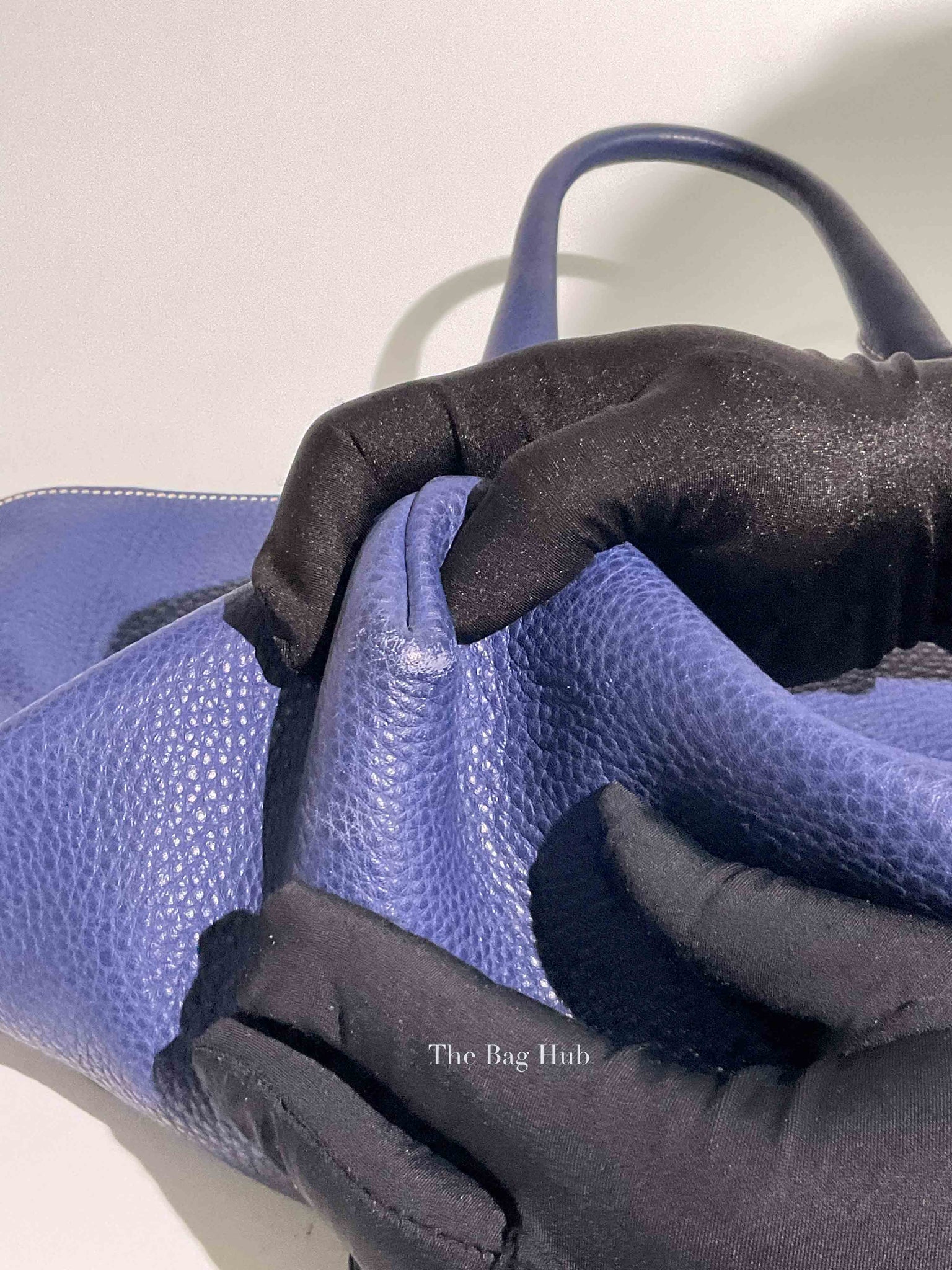 Prada Inchiostro Vitello Daino Large Tote Bag BN1713