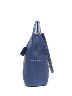 Prada Inchiostro Vitello Daino Large Tote Bag BN1713