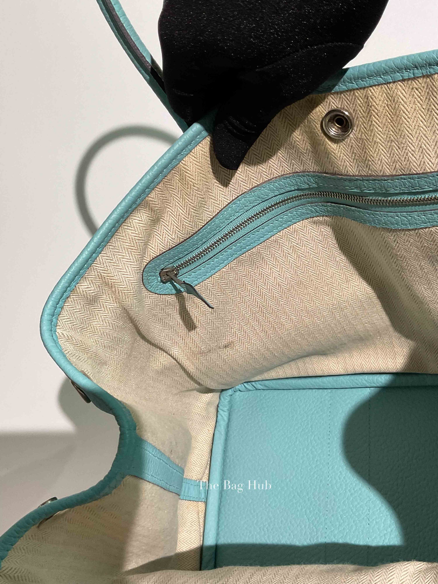 Hermes Bleu Atoll Vache Country Garden Party 36 Bag