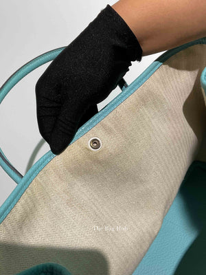 Hermes Bleu Atoll Vache Country Garden Party 36 Bag
