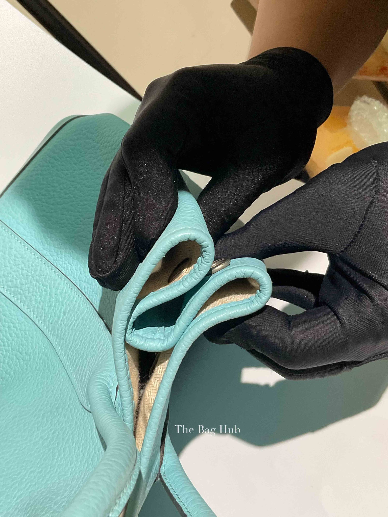 Hermes Bleu Atoll Vache Country Garden Party 36 Bag