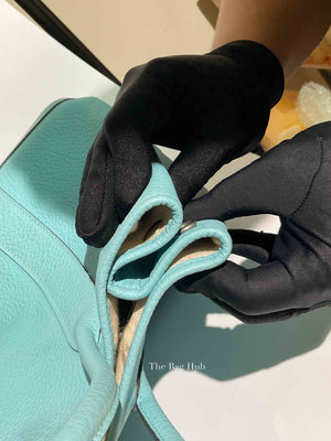 Hermes Bleu Atoll Vache Country Garden Party 36 Bag