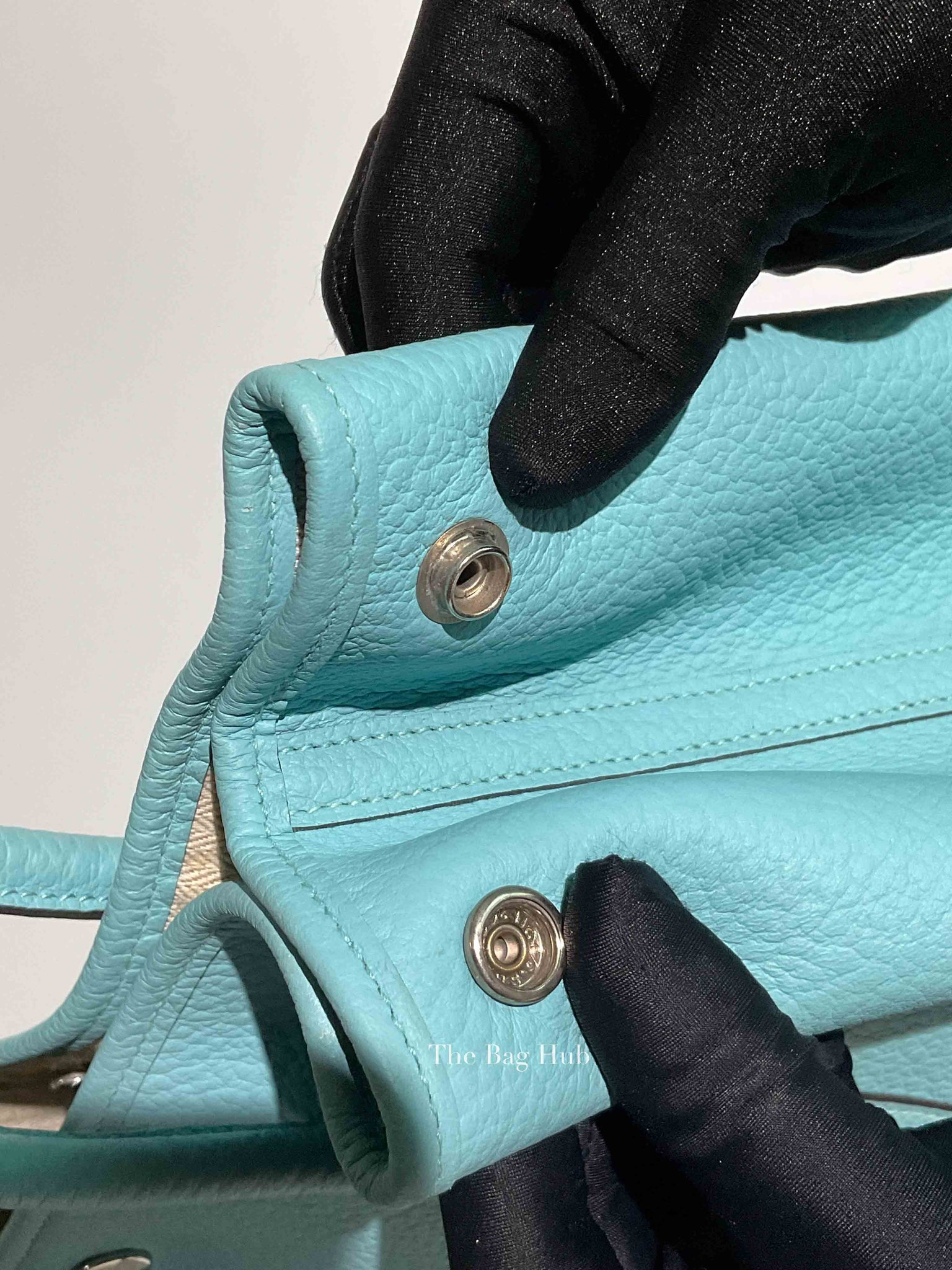 Hermes Bleu Atoll Vache Country Garden Party 36 Bag