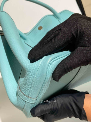 Hermes Bleu Atoll Vache Country Garden Party 36 Bag