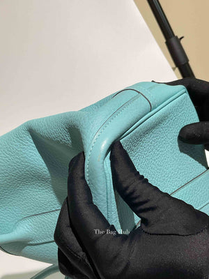 Hermes Bleu Atoll Vache Country Garden Party 36 Bag