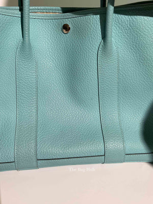 Hermes Bleu Atoll Vache Country Garden Party 36 Bag