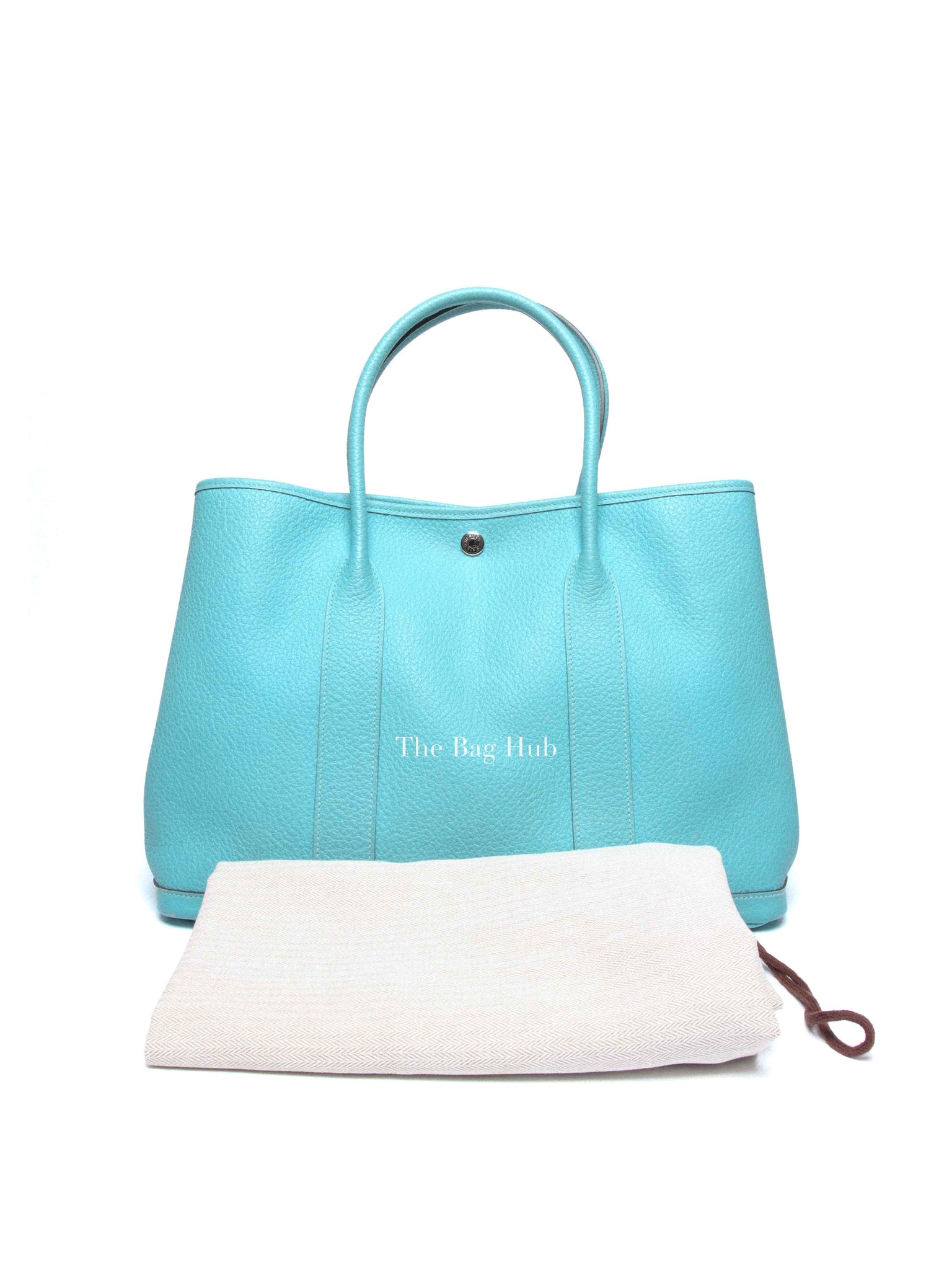 Hermes Bleu Atoll Vache Country Garden Party 36 Bag