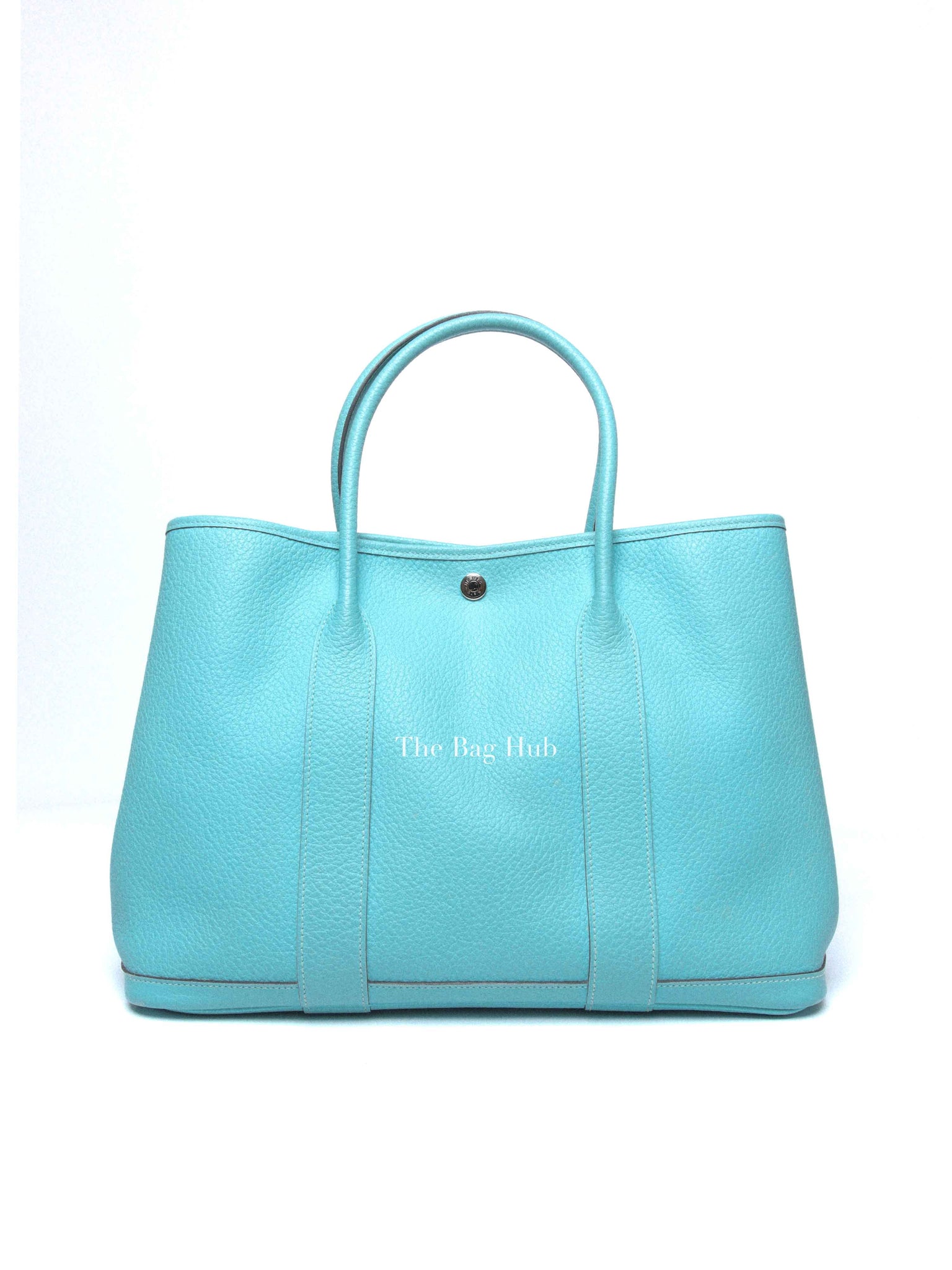 Hermes Bleu Atoll Vache Country Garden Party 36 Bag