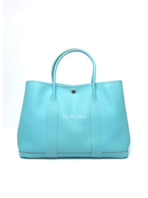 Hermes Bleu Atoll Vache Country Garden Party 36 Bag