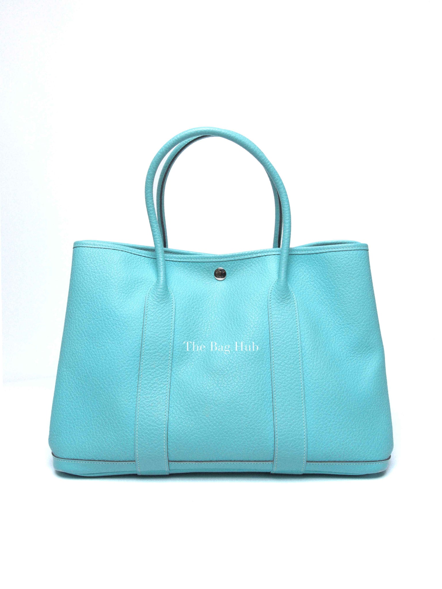 Hermes Bleu Atoll Vache Country Garden Party 36 Bag