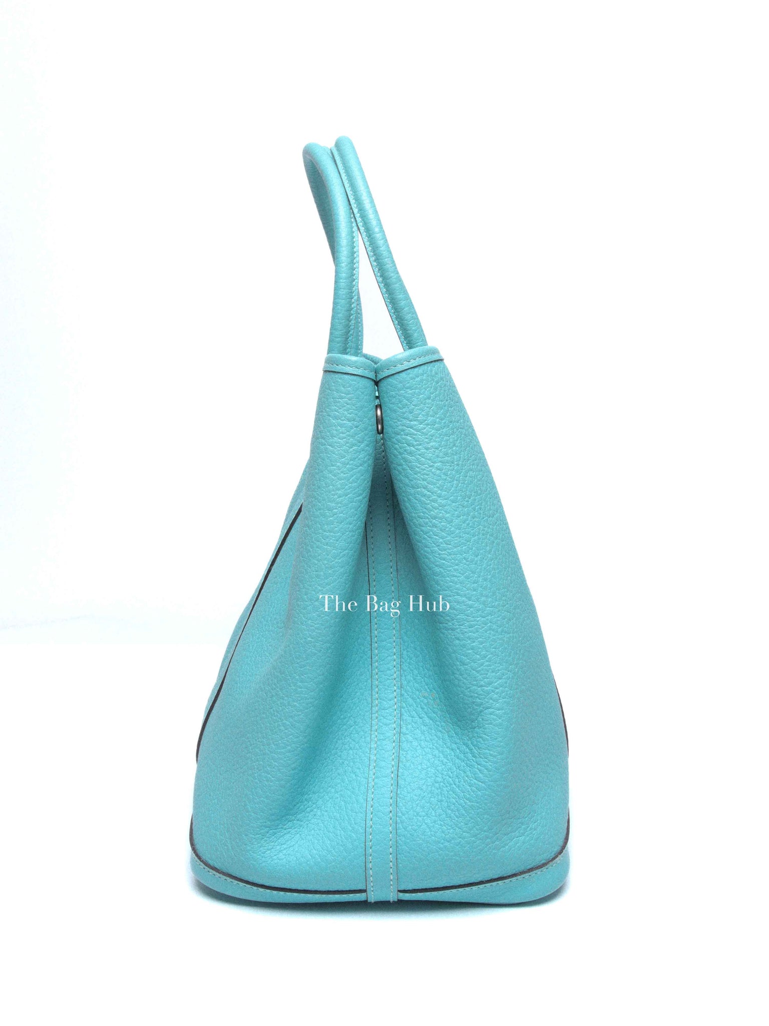 Hermes Bleu Atoll Vache Country Garden Party 36 Bag