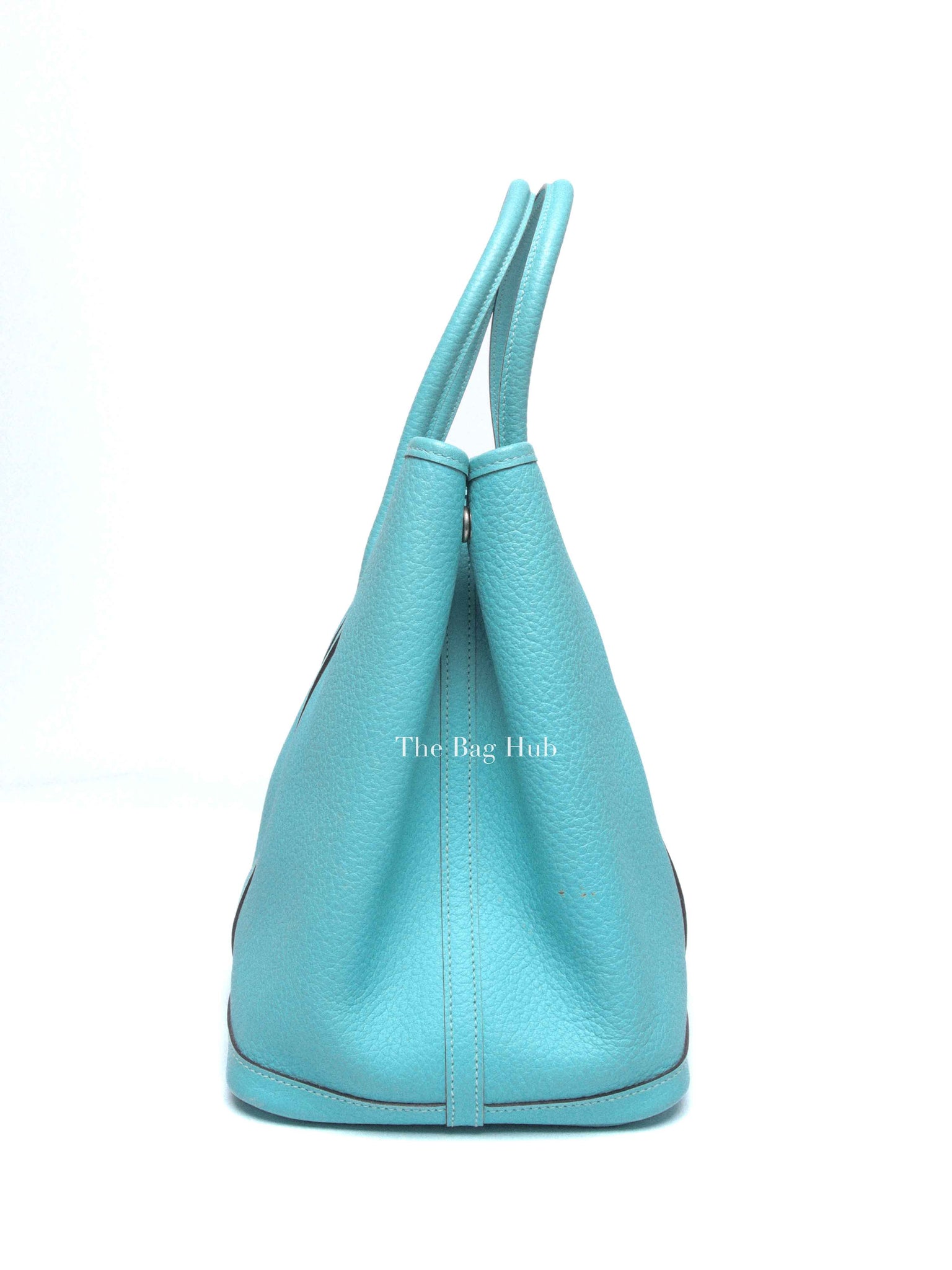 Hermes Bleu Atoll Vache Country Garden Party 36 Bag