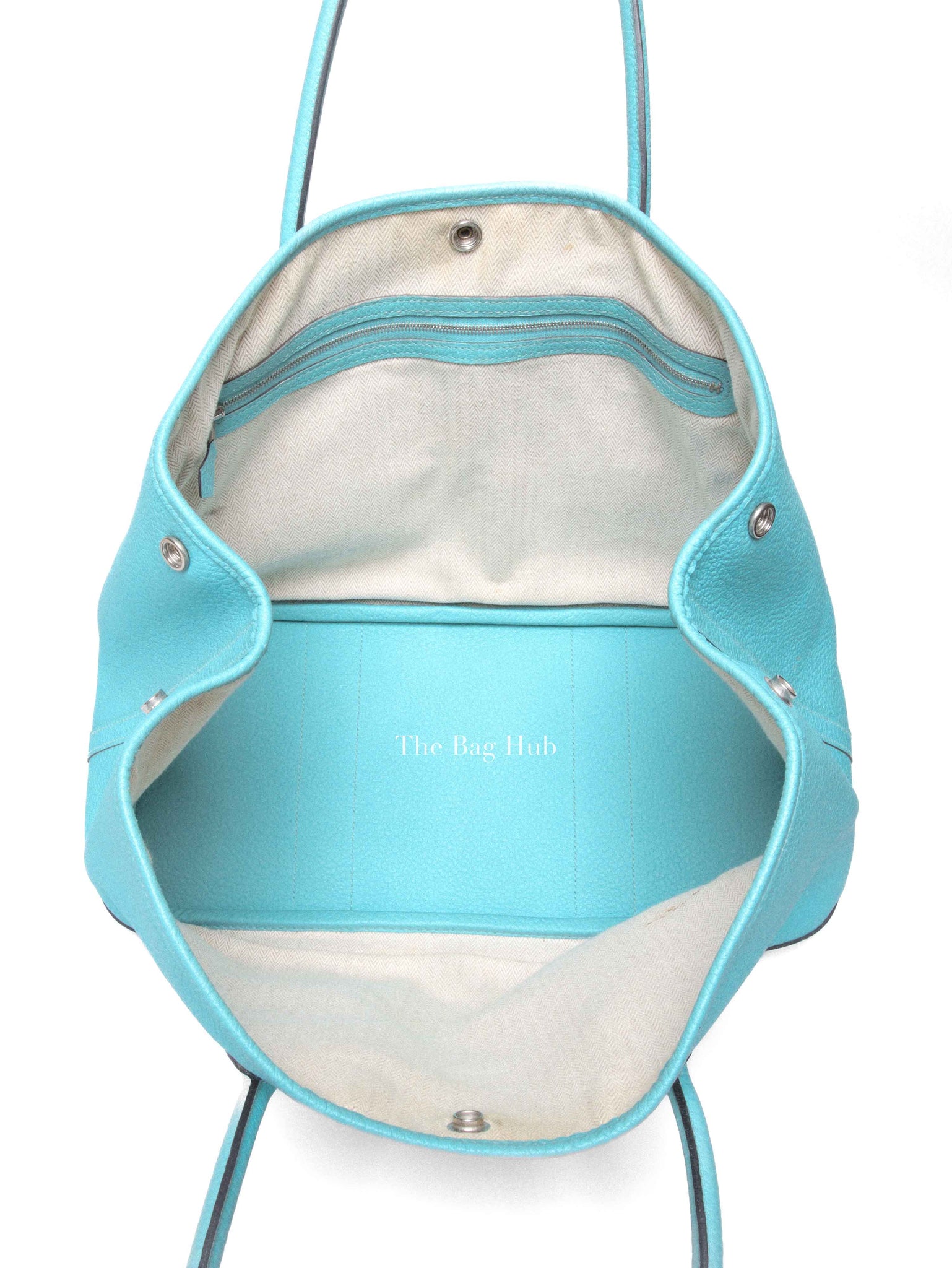 Hermes Bleu Atoll Vache Country Garden Party 36 Bag
