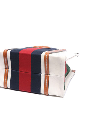 Gucci Beige/Multicolor Canvas Small Interlocking G Tote and Shoulder Bag