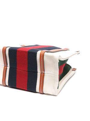 Gucci Beige/Multicolor Canvas Small Interlocking G Tote and Shoulder Bag
