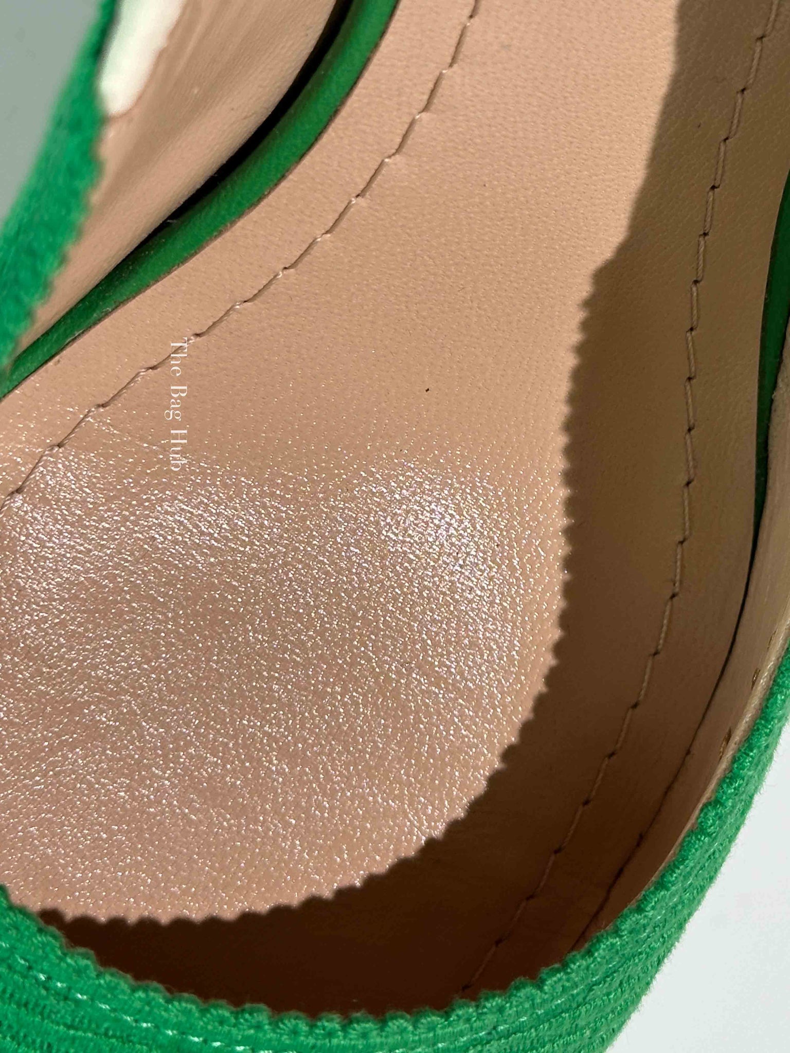 Dior Green Canvas J'adior Slingback 65mm Pumps Size 36.5