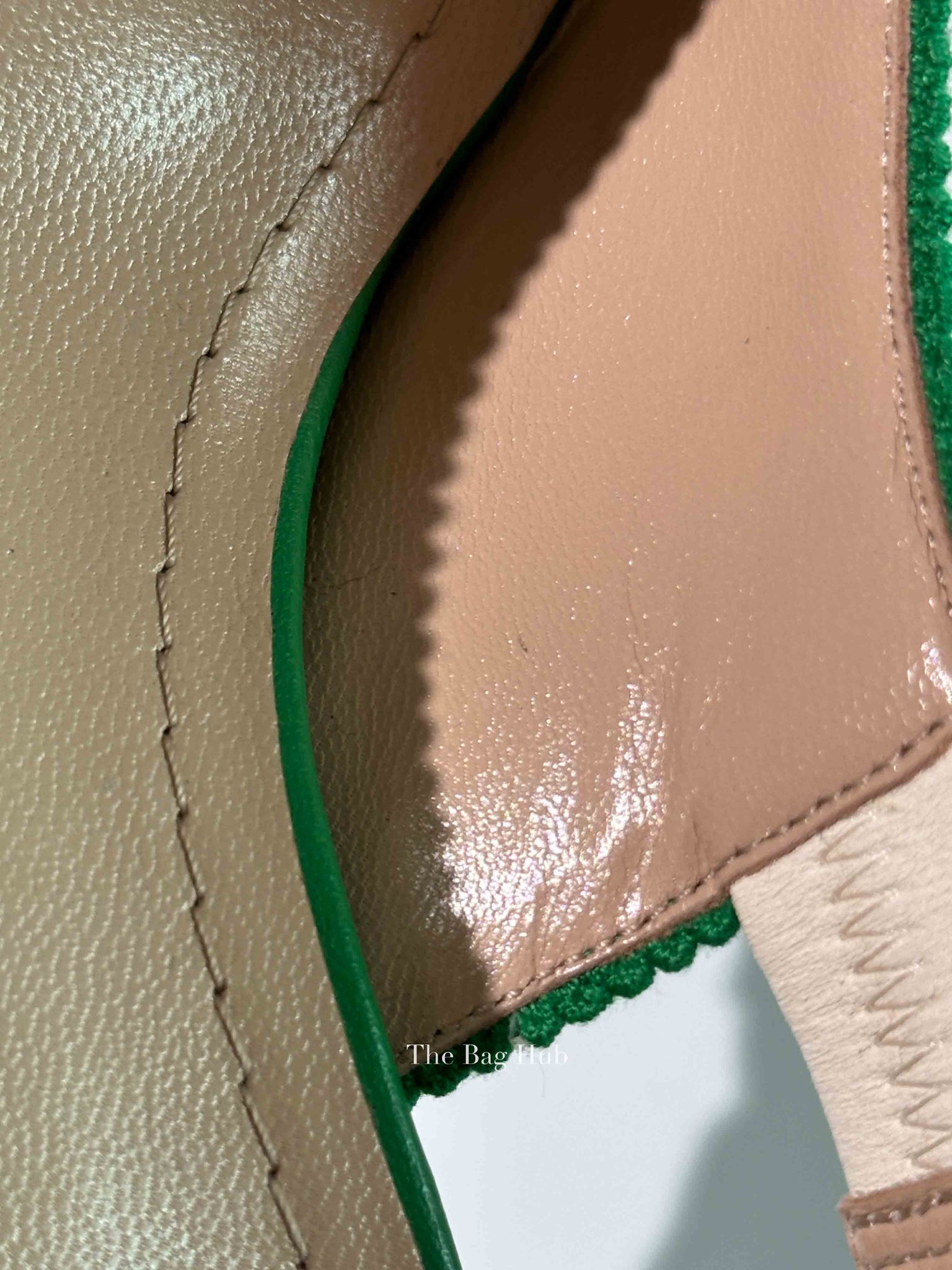 Dior Green Canvas J'adior Slingback 65mm Pumps Size 36.5