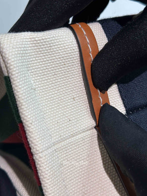 Gucci Beige/Multicolor Canvas Small Interlocking G Tote and Shoulder Bag
