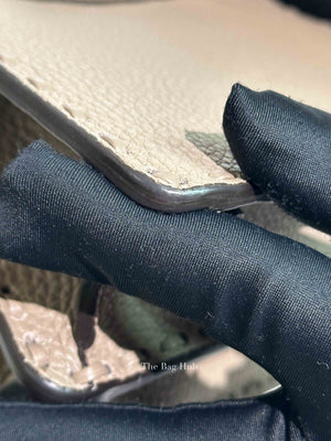 Fendi Dove Grey Leather Peekaboo Mini Bag