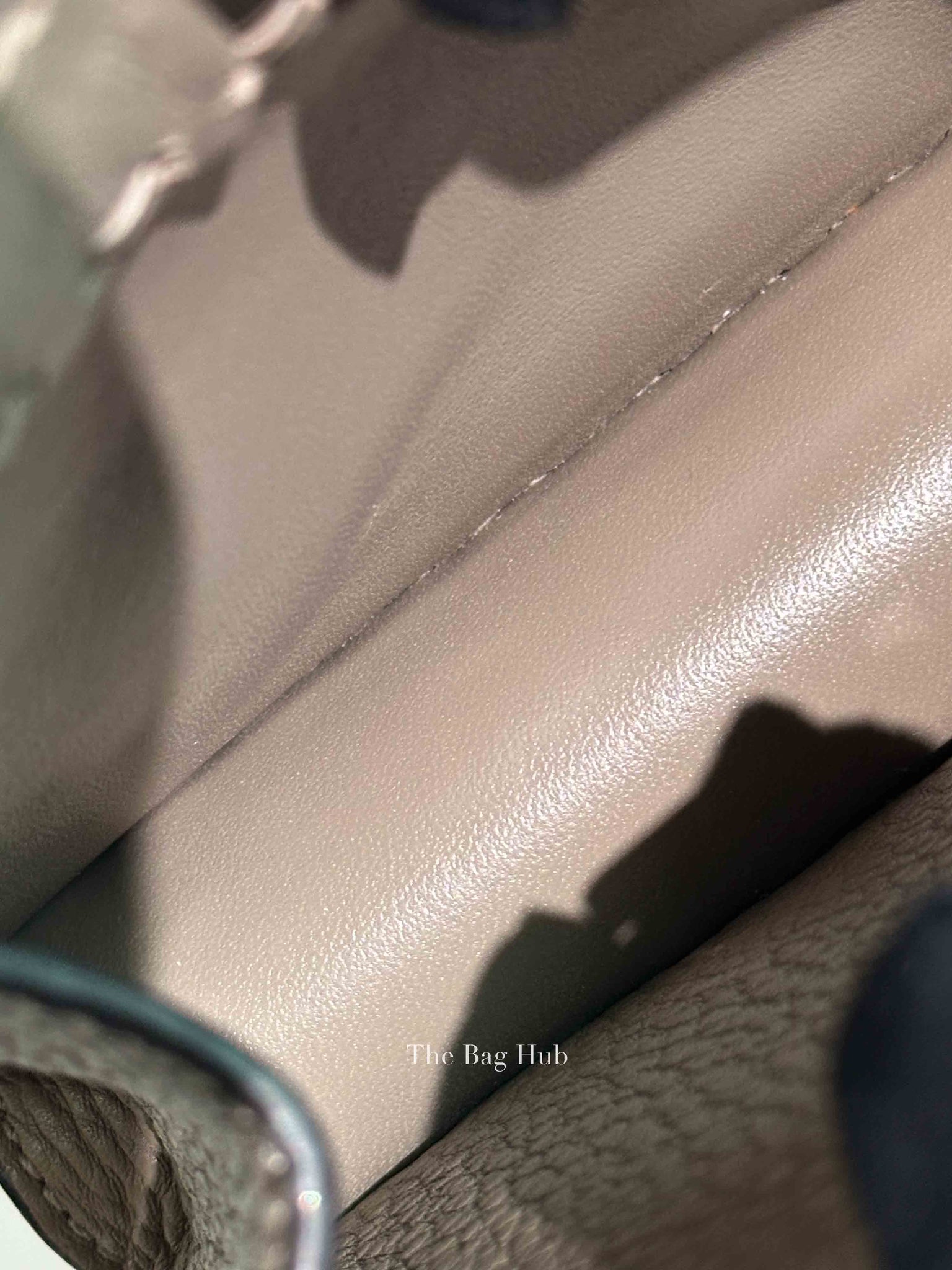 Fendi Dove Grey Leather Peekaboo Mini Bag
