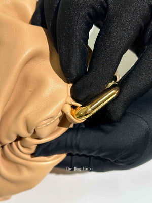 Bottega Veneta Almond Calfskin Teen Chain Pouch Bag