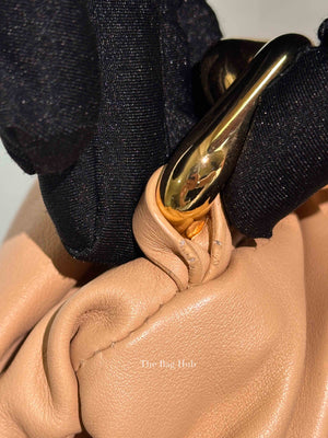 Bottega Veneta Almond Calfskin Teen Chain Pouch Bag
