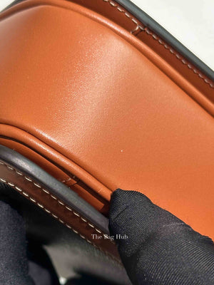 Celine Tan Canvas/Calfskin Teen Triomphe Shoulder Bag