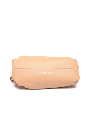 Bottega Veneta Almond Calfskin Teen Chain Pouch Bag