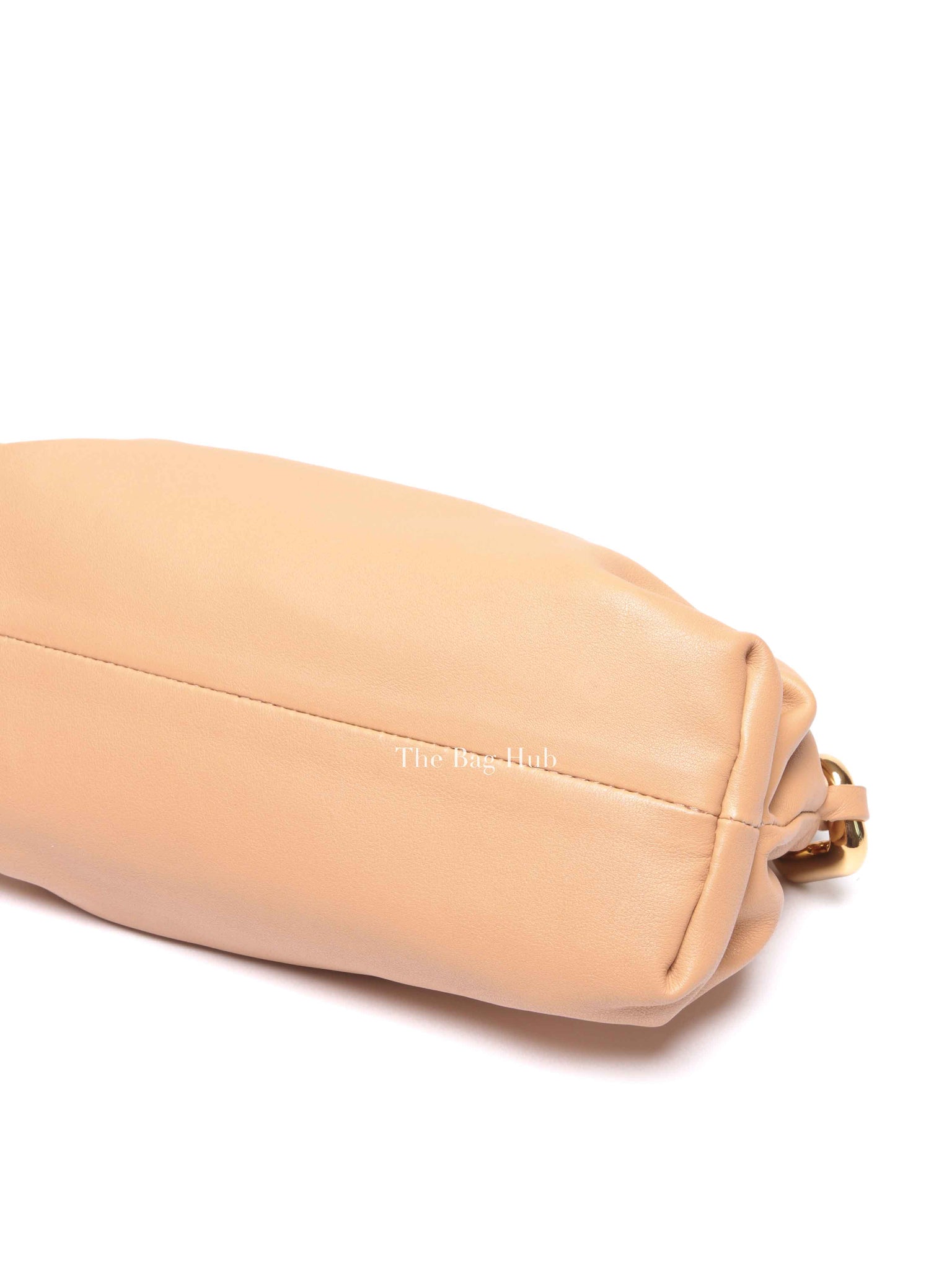 Bottega Veneta Almond Calfskin Teen Chain Pouch Bag