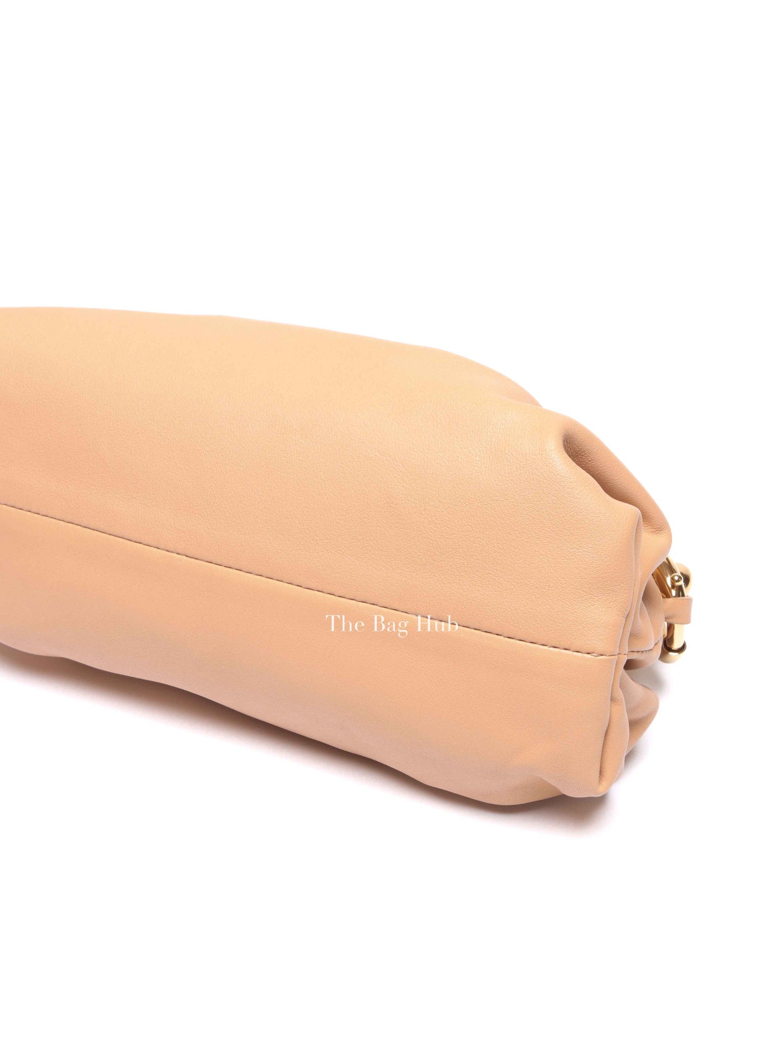 Bottega Veneta Almond Calfskin Teen Chain Pouch Bag