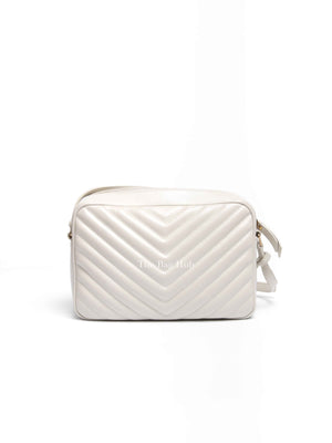 Saint Laurent Crema Soft Leather Quilted Camera Bag
