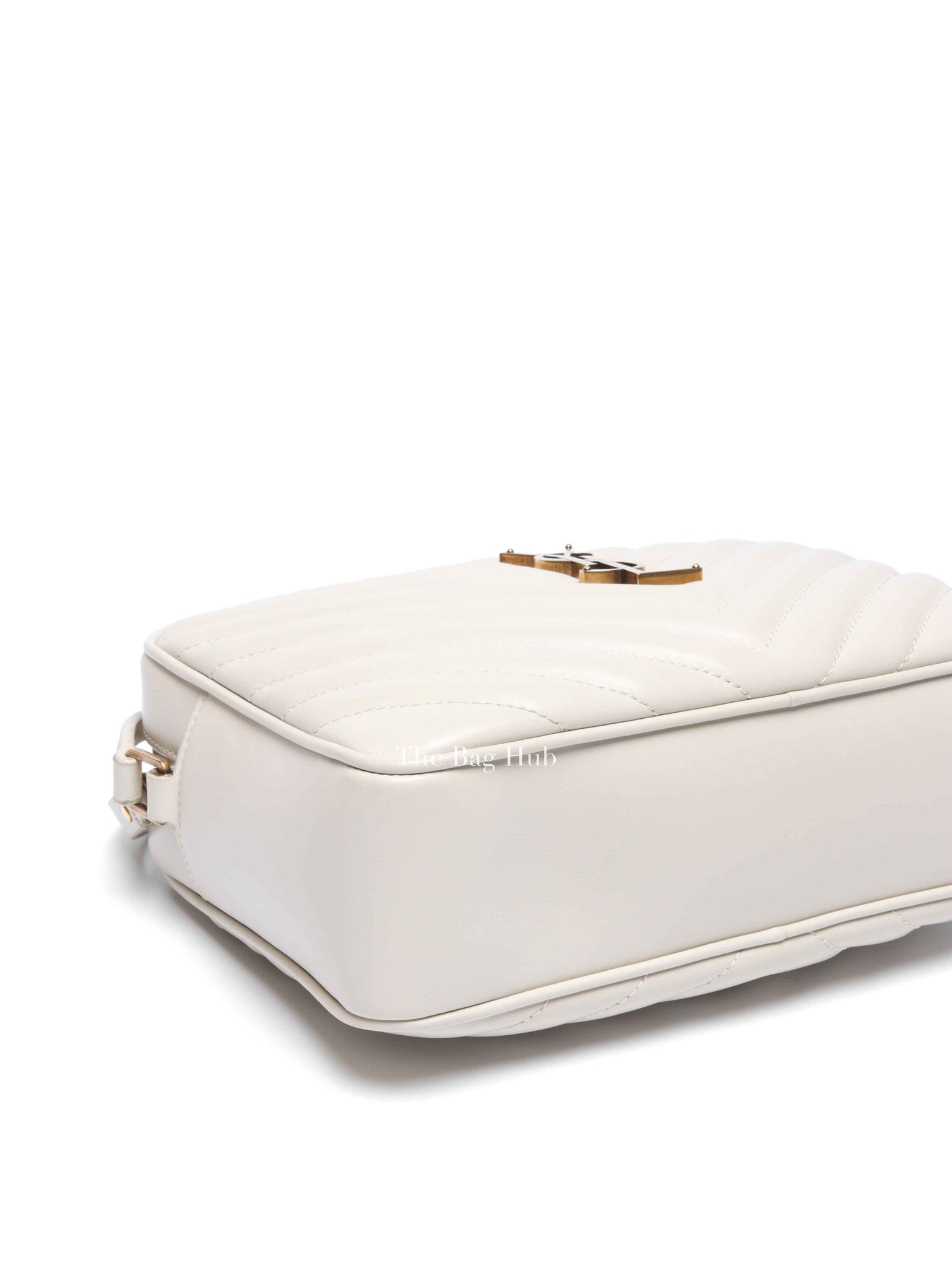 Saint Laurent Crema Soft Leather Quilted Camera Bag