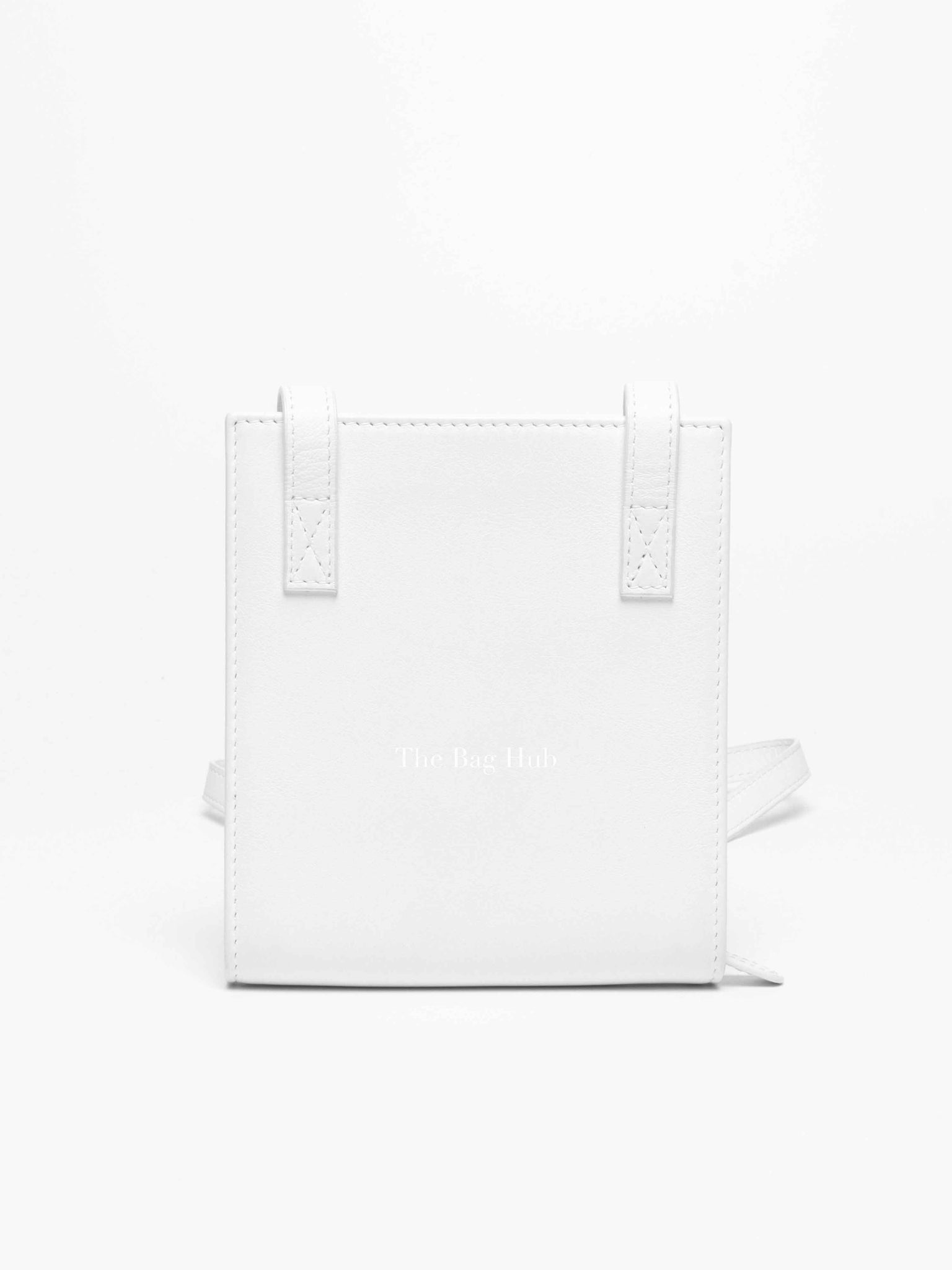 Jacquemus White Leather Le Gadjo Strapped Wallet