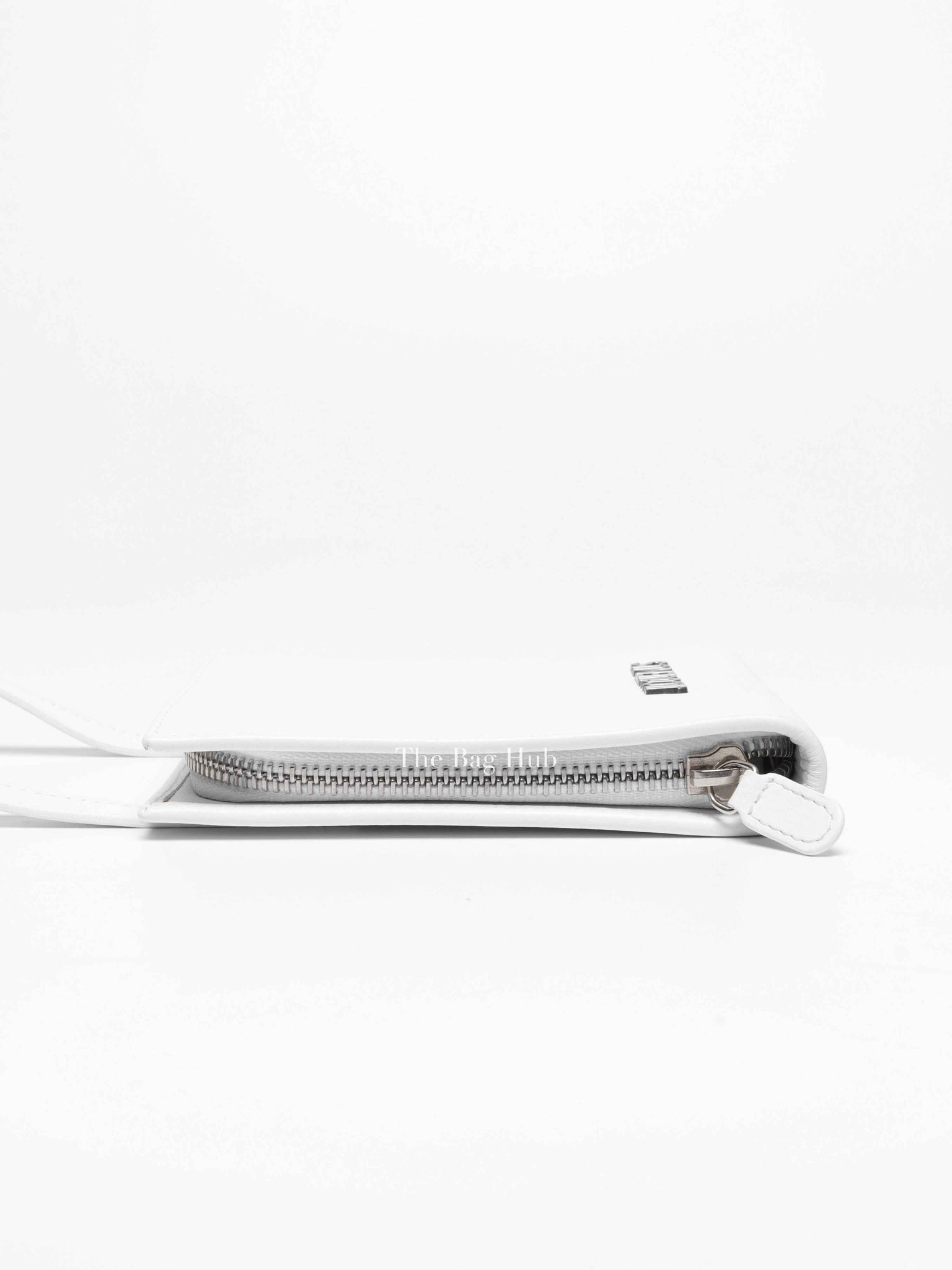 Jacquemus White Leather Le Gadjo Strapped Wallet