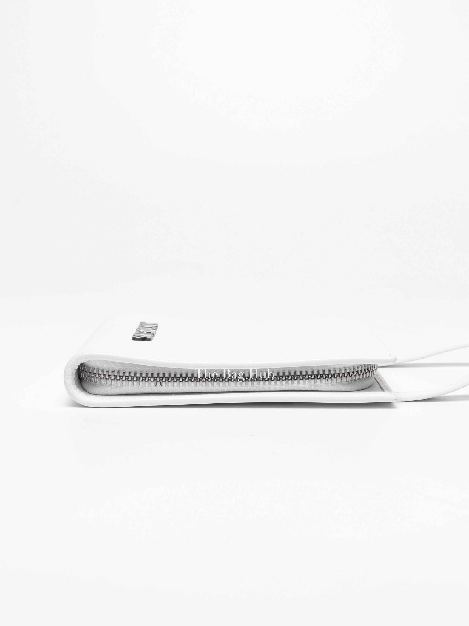 Jacquemus White Leather Le Gadjo Strapped Wallet