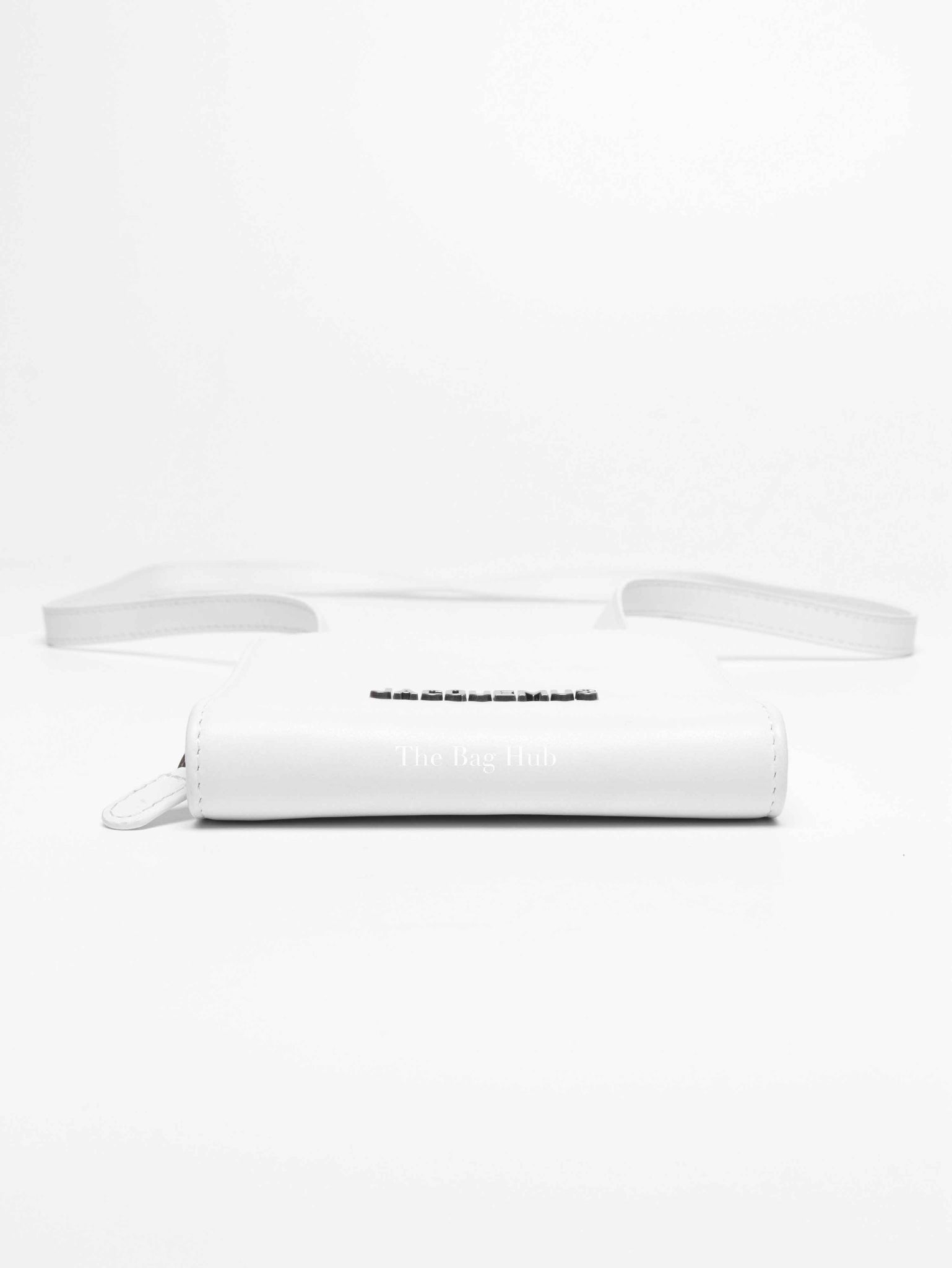 Jacquemus White Leather Le Gadjo Strapped Wallet