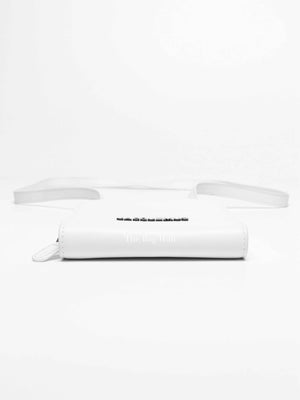Jacquemus White Leather Le Gadjo Strapped Wallet