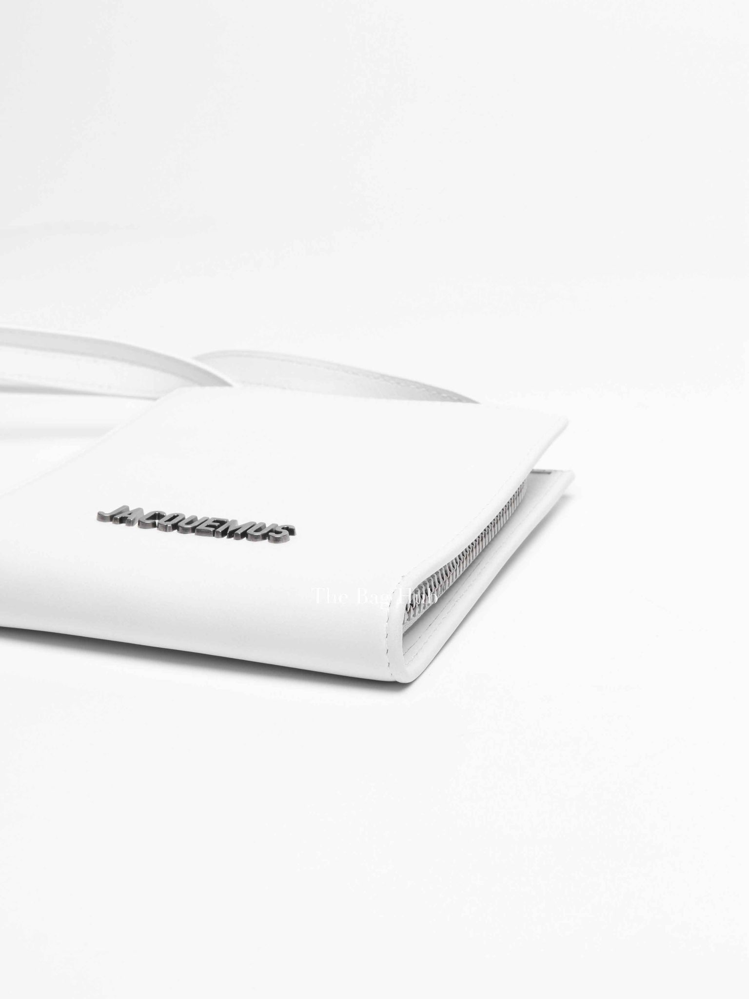 Jacquemus White Leather Le Gadjo Strapped Wallet