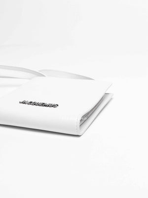 Jacquemus White Leather Le Gadjo Strapped Wallet