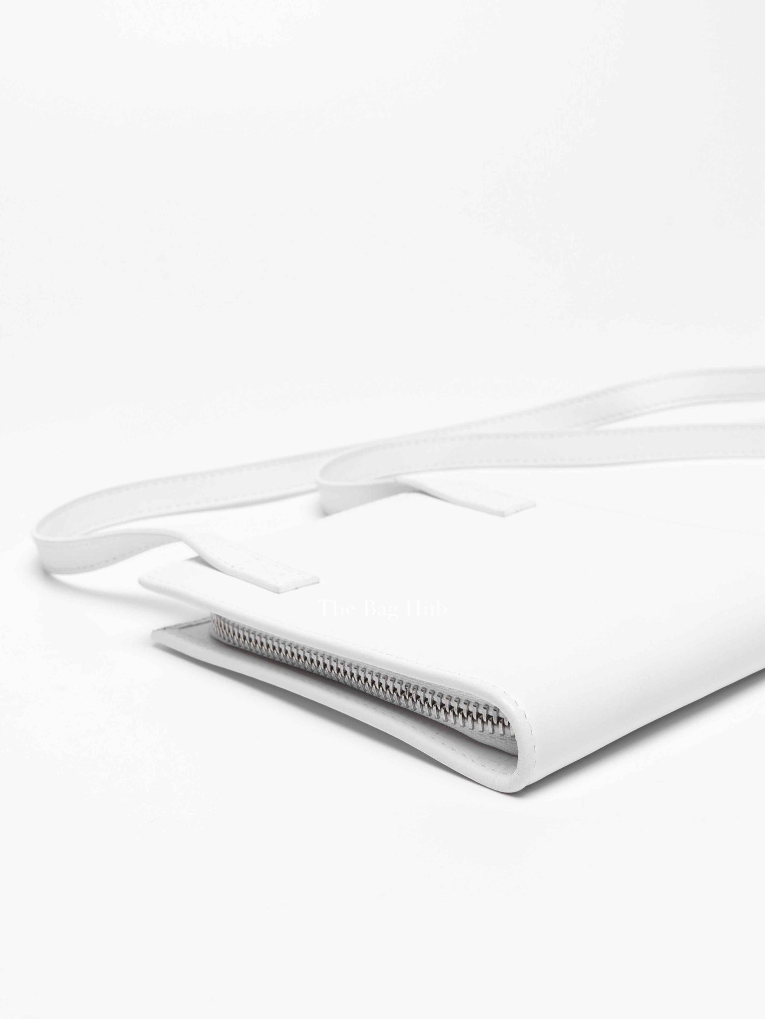 Jacquemus White Leather Le Gadjo Strapped Wallet