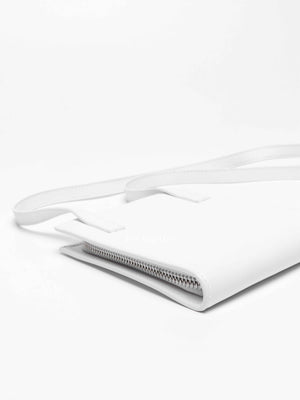Jacquemus White Leather Le Gadjo Strapped Wallet