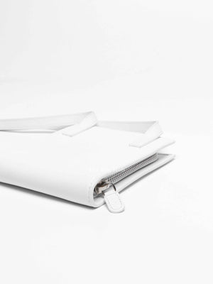 Jacquemus White Leather Le Gadjo Strapped Wallet