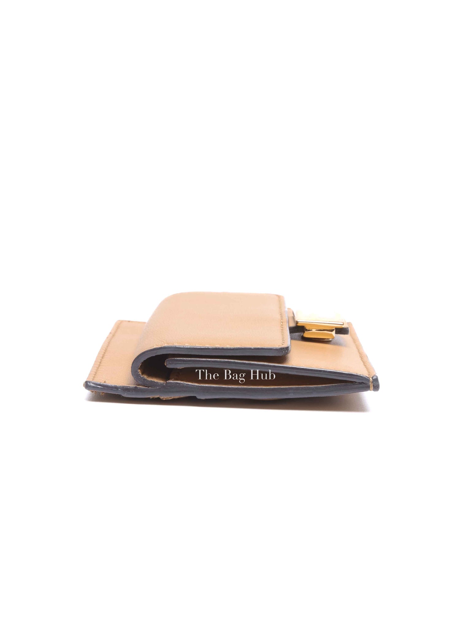 Fendi Beige Nappa Leather Baguette Card Holder