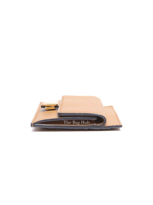 Fendi Beige Nappa Leather Baguette Card Holder